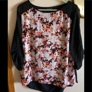 Open back floral blouse